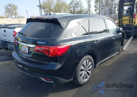 2015 Acura Mdx Technology Package from USA, damaged, VIN 5FRYD3H45FB002836